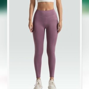 Women's Mauve High-Waisted Leggings